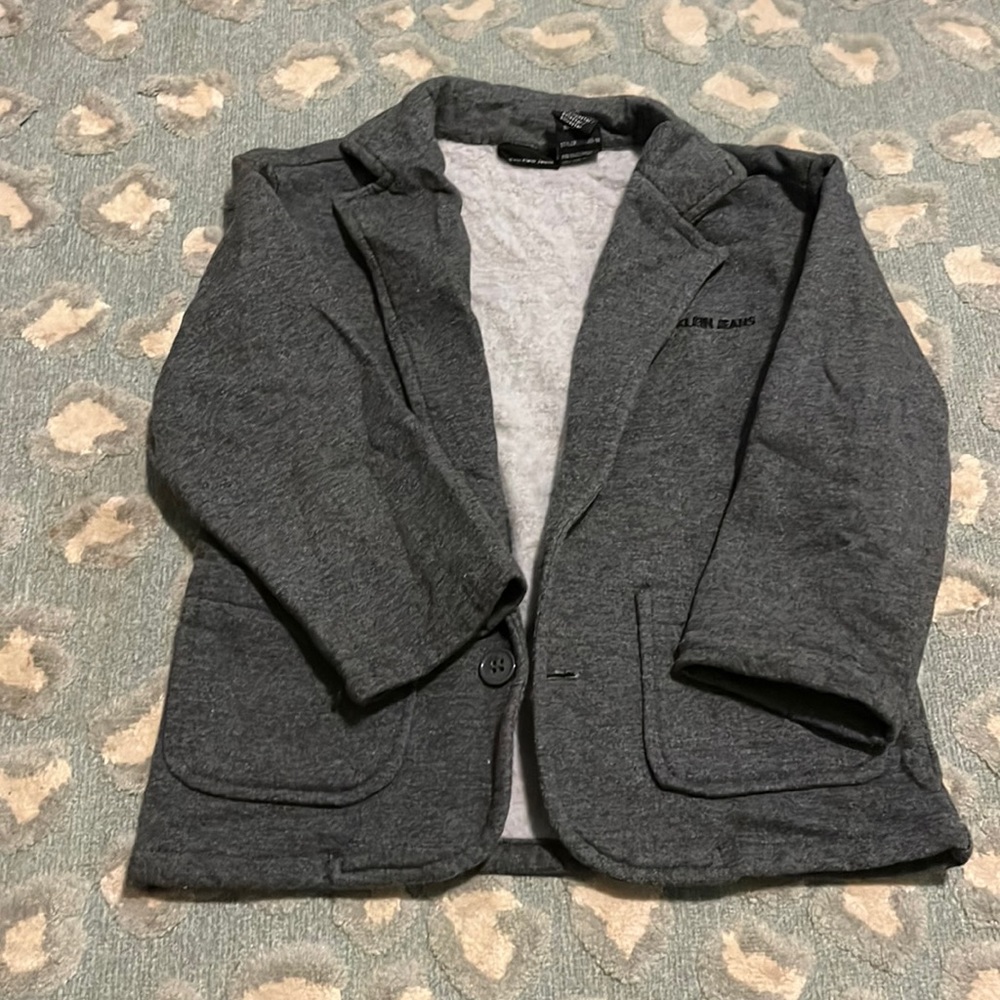 Calvin Klein soft flannel jacket suit coat size 4